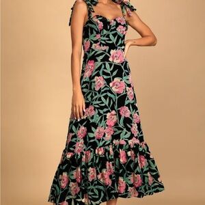 Lulus brand new velvet dress with tags